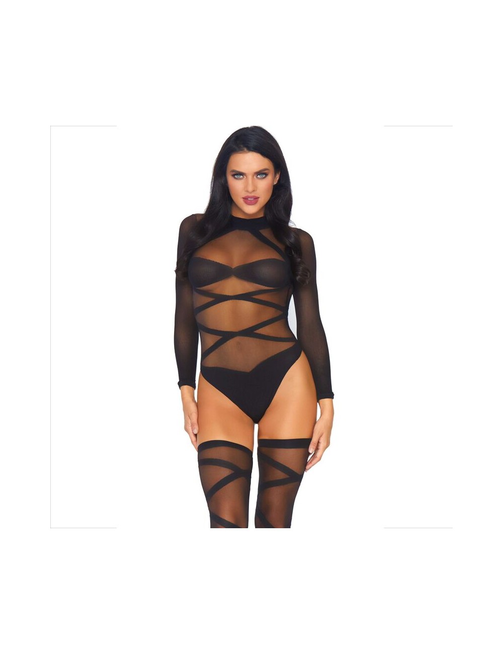 LEG AVENUE - SET 2 PIEZAS BODY + MEDIAS LEG AVENUE - SET 2 PIEZAS BODY + MEDIAS
