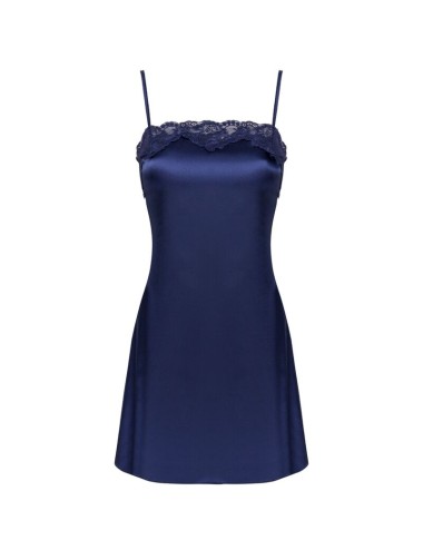 LIVCO CORSETTI FASHION - JACQUELINE LC 90249 BATA + CAMISA + PANTY AZUL MARINO L/XL