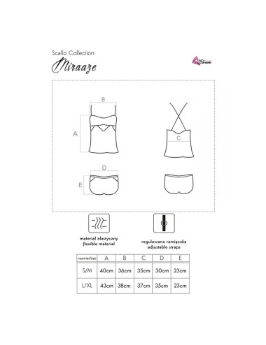 LIVCO CORSETTI FASHION - MIRAAZE LC 90567 CAMISETA + SHORTS NEGRO S/M
