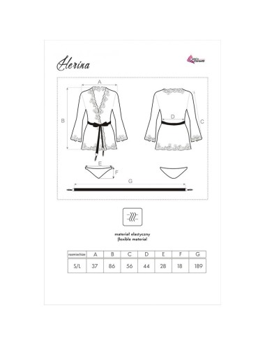 LIVCO CORSETTI FASHION - HERINA LC XG056 BATA + PANTY NEGRO TALLA ÚNICA