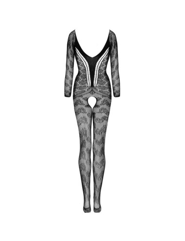 LIVCO CORSETTI FASHION - CORDILL LC 17357 BODYSTOCKING CROTCHLESS NEGRO TALLA ÚNICA