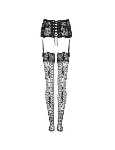 LIVCO CORSETTI FASHION - JELLY LC 90673 LIGUERO + MEDIAS NEGRO S/M