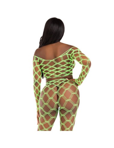 LEG AVENUE - TOP & LEGGINS HARDCORE VERDE