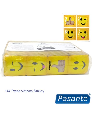 PASANTE - PRESERVATIVO SMILEY BOLSA 144 UNIDADES