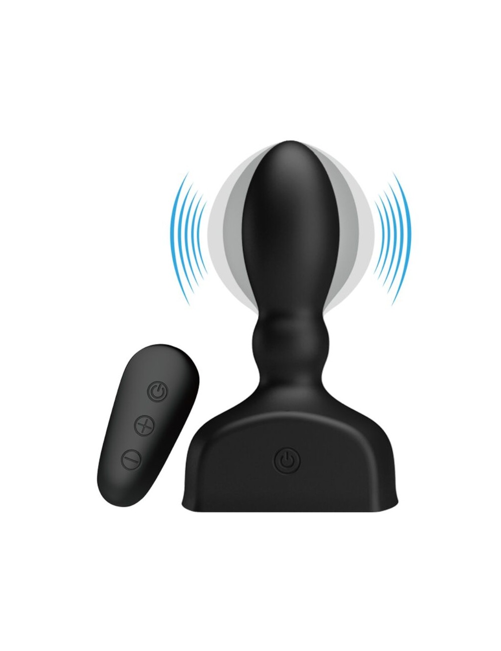MR PLAY - PLUG ANAL HINCHABLE NEGRO CONTROL REMOTO MR PLAY - PLUG ANAL HINCHABLE NEGRO CONTROL REMOTO