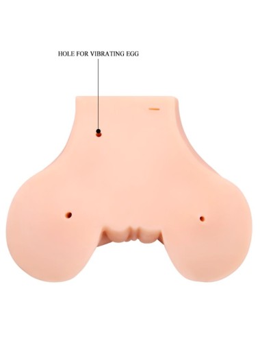 CRAZY BULL - VAGINA Y ANO CON MALLA REALISTA CON VIBRACION