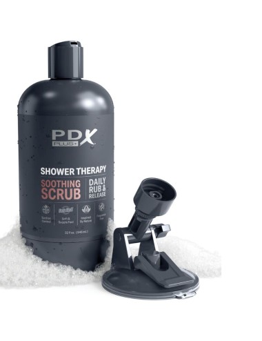 PDX PLUS - MASTURBADOR STROKER DISEÑO DISCRETO DE BOTE CHAMPU SOOTHING SCRUB CARAMELO