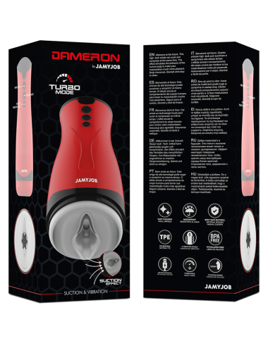 JAMYJOB - MASTURBADOR DE SUCCIÓN Y VIBRACIÓN DAMERON