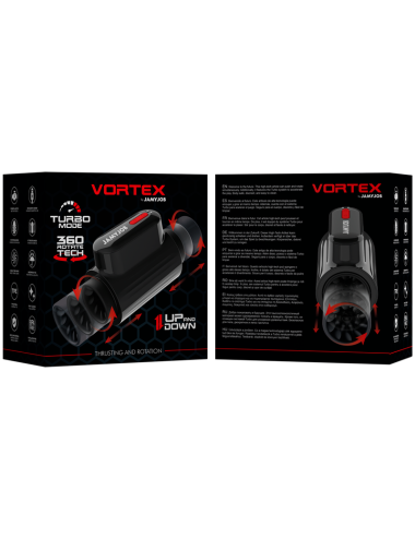 JAMYJOB - VORTEX MASTURBADOR TURBO CON EMPUJE Y ROTACIÓN 360 UP AND DOWN