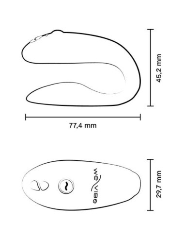 WE-VIBE - SYNC GO ESTIMULADOR DUAL VIOLETA
