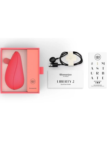 WOMANIZER - LIBERTY 2 ESTIMULADOR & SUCCIONADOR CLITORIS ROSA