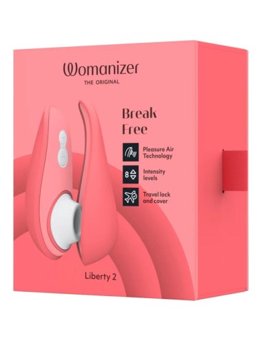 WOMANIZER - LIBERTY 2 ESTIMULADOR & SUCCIONADOR CLITORIS ROSA