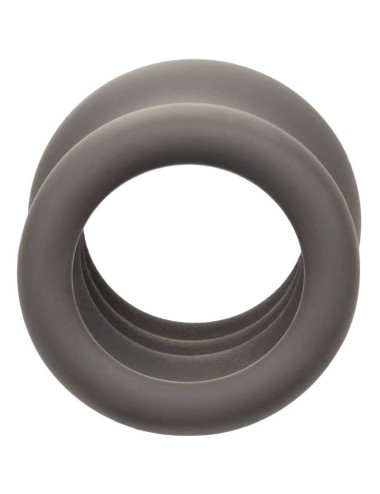 CALIFORNIA EXOTICS - ALPHA ANILLO EXTENSIÓN ESCROTO DOBLE NEGRO