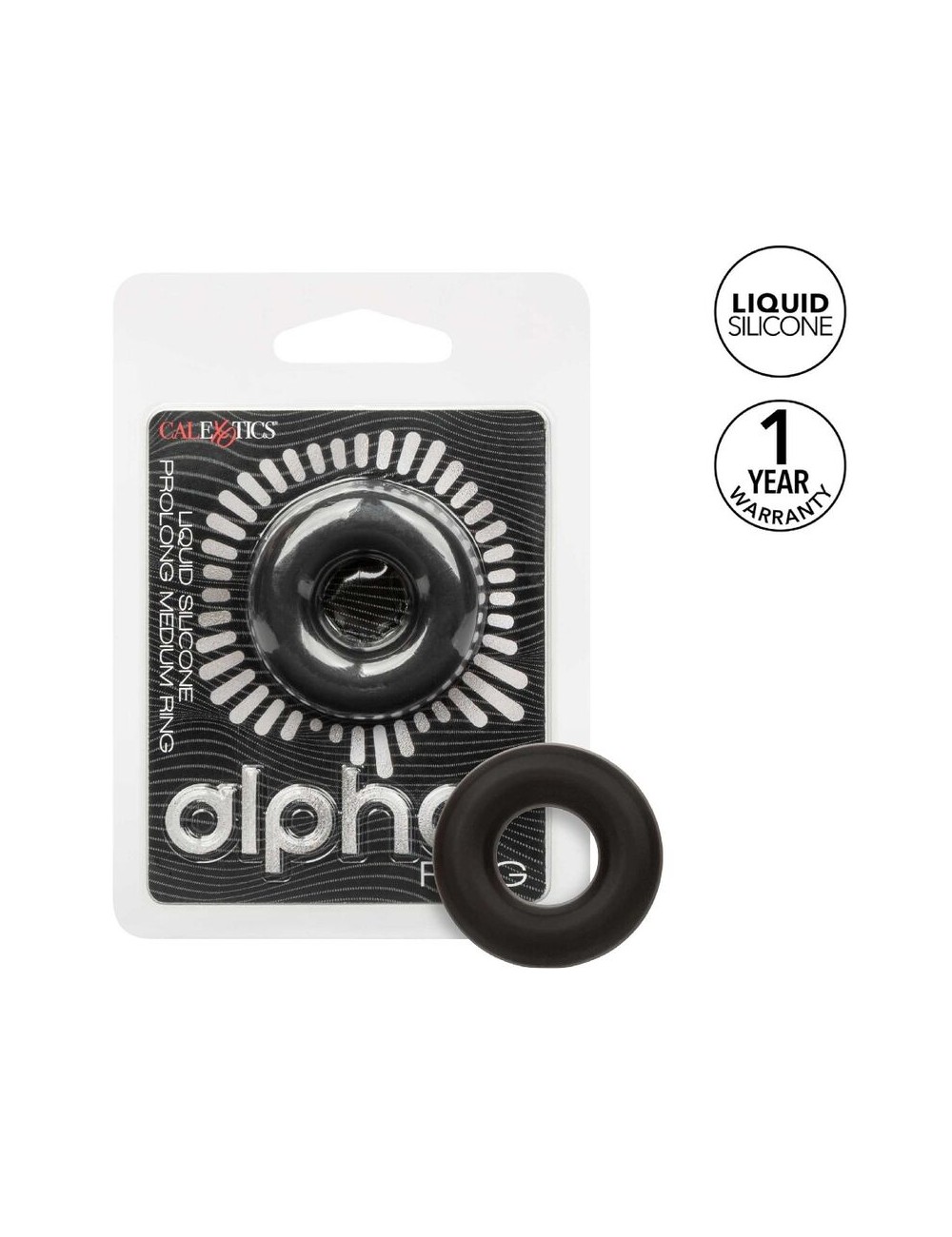 CALIFORNIA EXOTICS - ALPHA ANILLO PROLONG MEDIO NEGRO