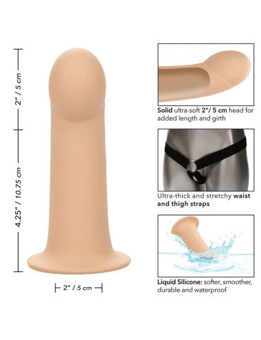 CALIFORNIA EXOTICS - PERFORMANCE MAXX EXTENSIÓN CON ARNÉS PIEL CLARO