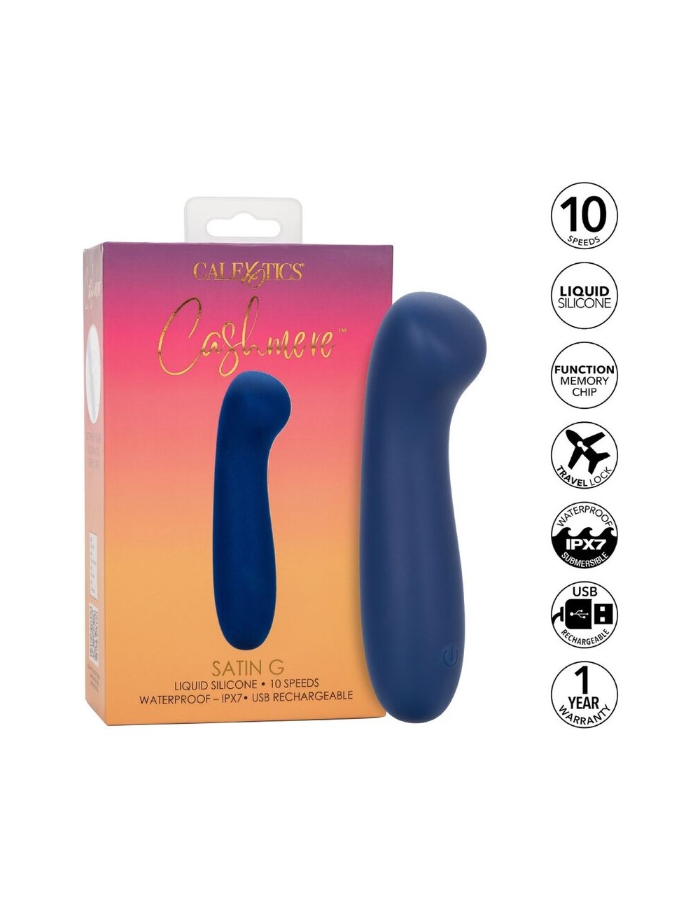 CALIFORNIA EXOTICS - CASHMERE SATIN G AZUL CALIFORNIA EXOTICS - CASHMERE SATIN G AZUL