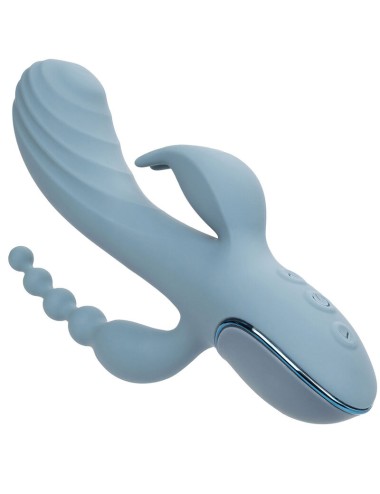 CALIFORNIA EXOTICS - VIBRADOR TRIPLE ÉXTASIS GRIS