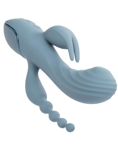 CALIFORNIA EXOTICS - VIBRADOR TRIPLE ÉXTASIS GRIS