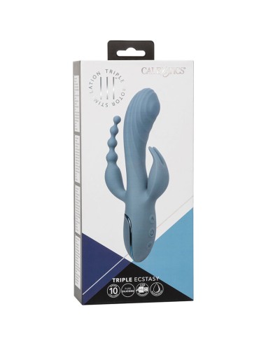 CALIFORNIA EXOTICS - VIBRADOR TRIPLE ÉXTASIS GRIS