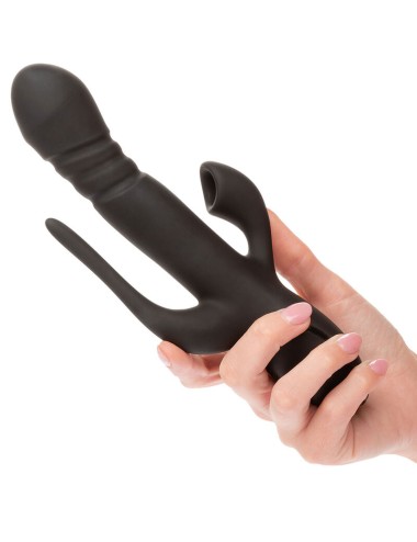 CALIFORNIA EXOTICS - VIBRADOR TRIPLE EUPHORIA NEGRO