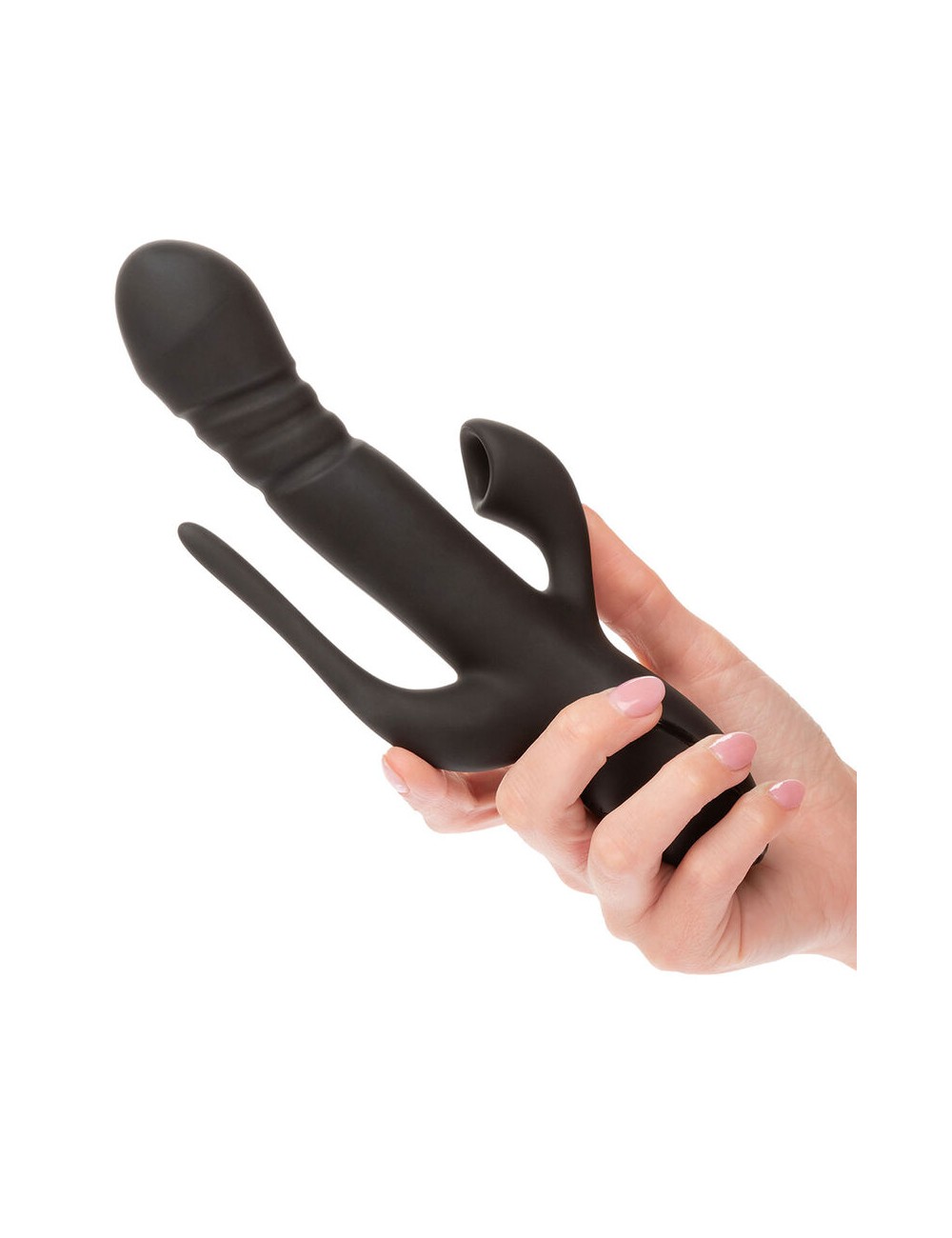 CALIFORNIA EXOTICS - VIBRADOR TRIPLE EUPHORIA NEGRO CALIFORNIA EXOTICS - VIBRADOR TRIPLE EUPHORIA NEGRO