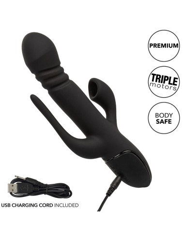 CALIFORNIA EXOTICS - VIBRADOR TRIPLE EUPHORIA NEGRO