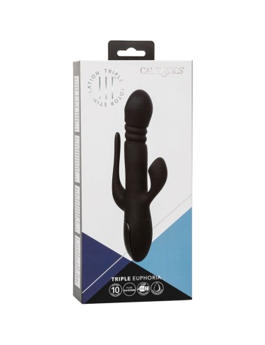 CALIFORNIA EXOTICS - VIBRADOR TRIPLE EUPHORIA NEGRO