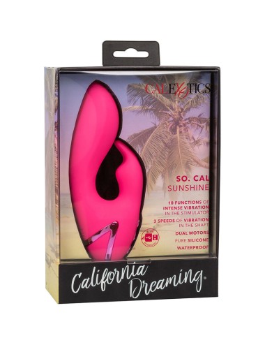 CALIFORNIA EXOTICS - SO. CAL SUSHINE VIBRATOR RABBIT FUCSIA BY CALIFORNIA DREAMING