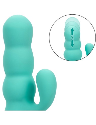 CALIFORNIA EXOTICS - DEL MAR DIVA VIBRADOR RABBIT VERDE AGUA BY CALIFORNIA DREAMING