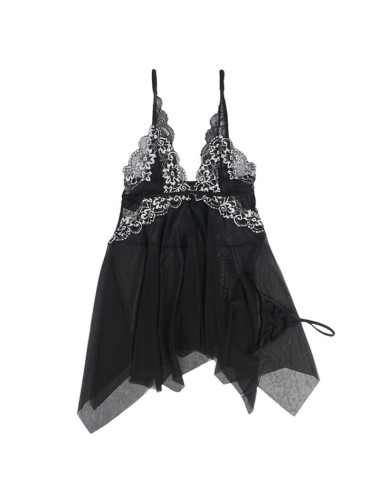 SUBBLIME - BABYDOLL TELA TUL PECHO ENCAJE S/M