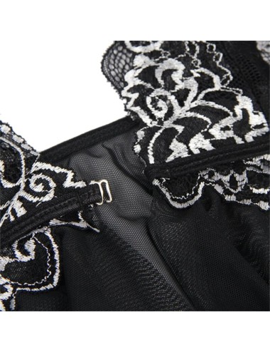 SUBBLIME - BABYDOLL TELA TUL PECHO ENCAJE L/XL