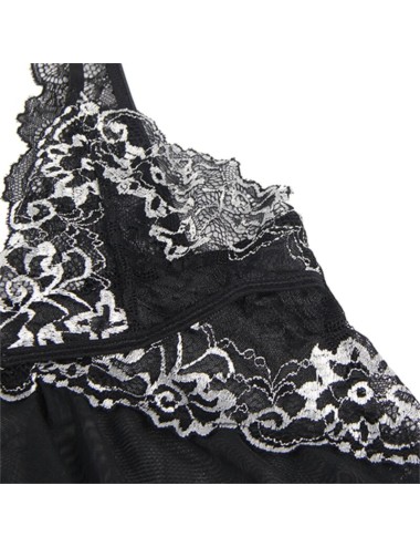SUBBLIME - BABYDOLL TELA TUL PECHO ENCAJE L/XL