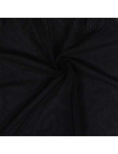 SUBBLIME - BABYDOLL TELA DE TUL DETALLE ENCAJE Y FLOR NEGRO L/XL