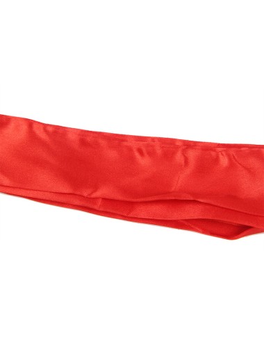 SUBBLIME - BATA TELA TRANSPARENTE DETALLE ENCAJE ROJO S/M