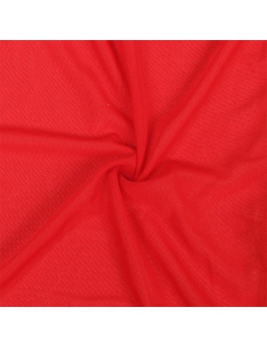 SUBBLIME - BATA TELA TRANSPARENTE DETALLE ENCAJE ROJO S/M