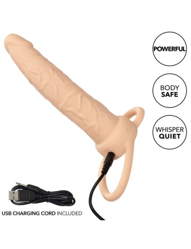 CALIFORNIA EXOTICS - PERFORMANCE MAXX DOBLE PENETRADOR RECARGABLE PIEL CLARO