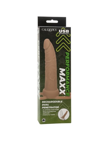 CALIFORNIA EXOTICS - PERFORMANCE MAXX DOBLE PENETRADOR RECARGABLE PIEL CLARO