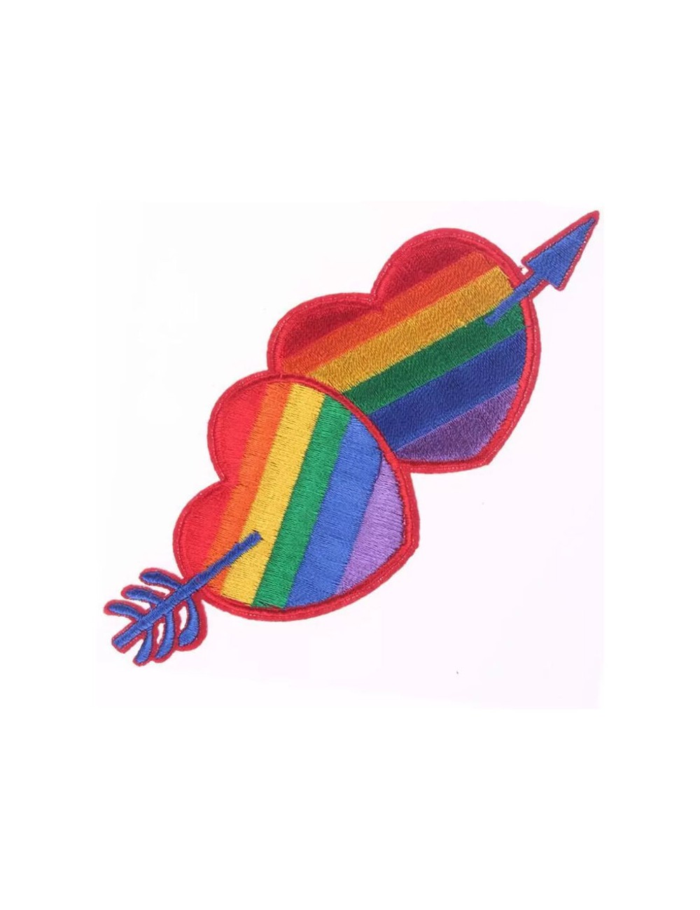PRIDE - PARCHE CORAZÓN BANDERA LGBT