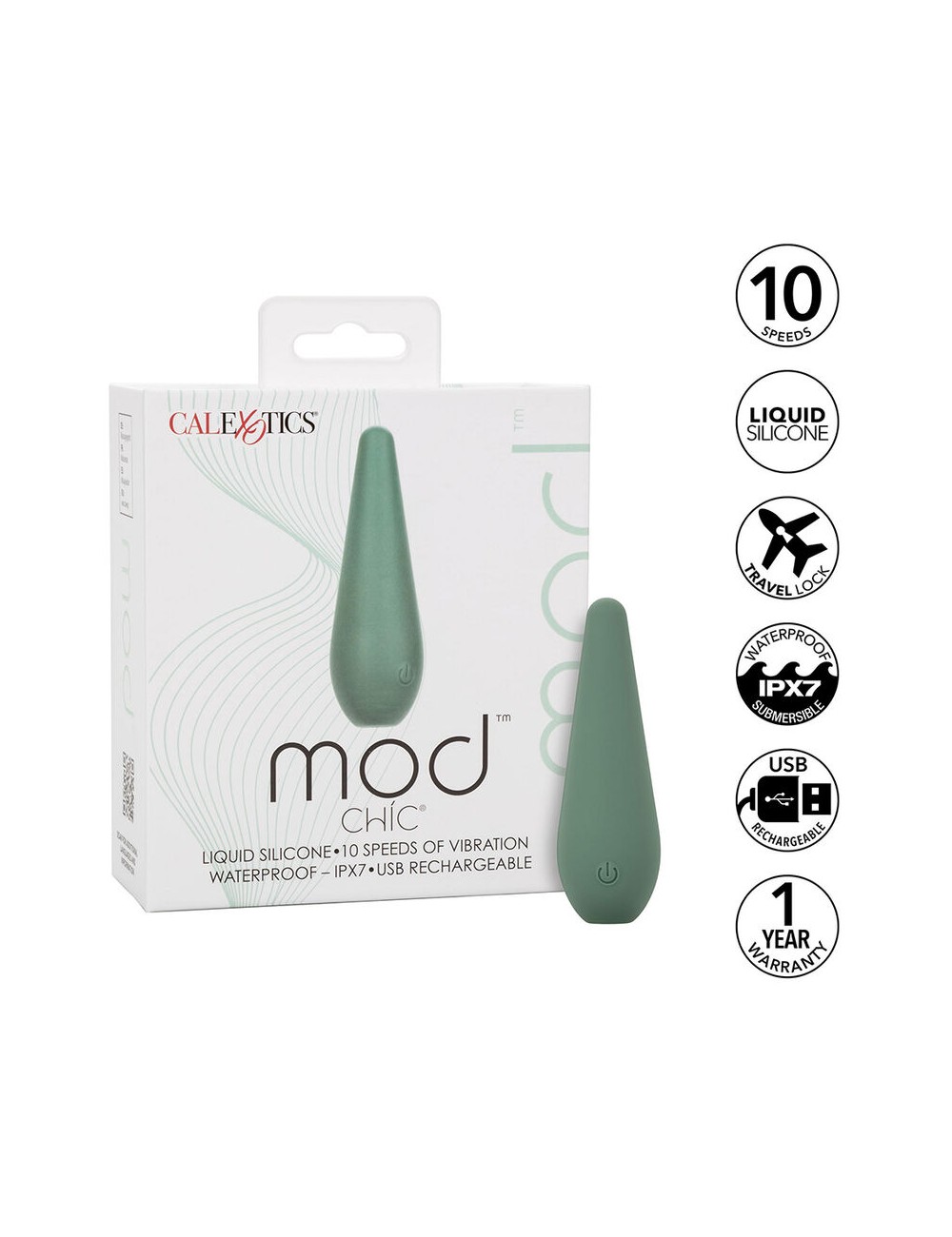 CALIFORNIA EXOTICS - MOD CHIC ESTIMULADOR VERDE