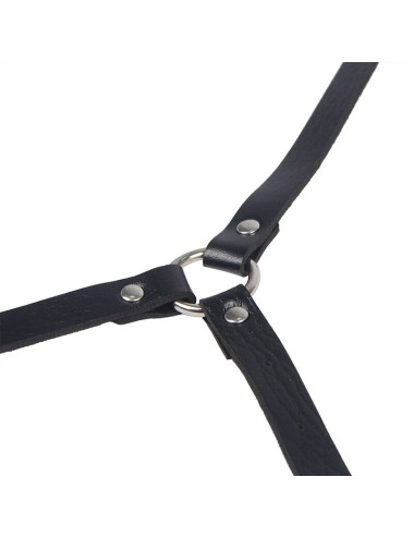 SUBBLIME - ARNÉS DE CUERPO CUERO NEGRO TALLA ÚNICA