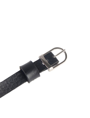 SUBBLIME - ARNÉS DE PECHO CADENAS CUERO NEGRO TALLA ÚNICA