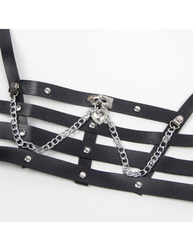 SUBBLIME - ARNÉS FORMA CORSET DETALLE CADENAS TALLA ÚNICA