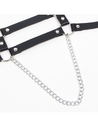 SUBBLIME - ARNÉS CON TIRANTAS DETALLE CADENAS TALLA ÚNICA