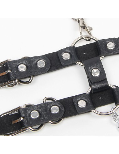 SUBBLIME - ARNÉS CON TIRANTAS DETALLE CADENAS TALLA ÚNICA