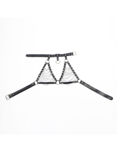 SUBBLIME - ARNÉS SUJETADOR Y COLLAR CON CADENAS TALLA ÚNICA