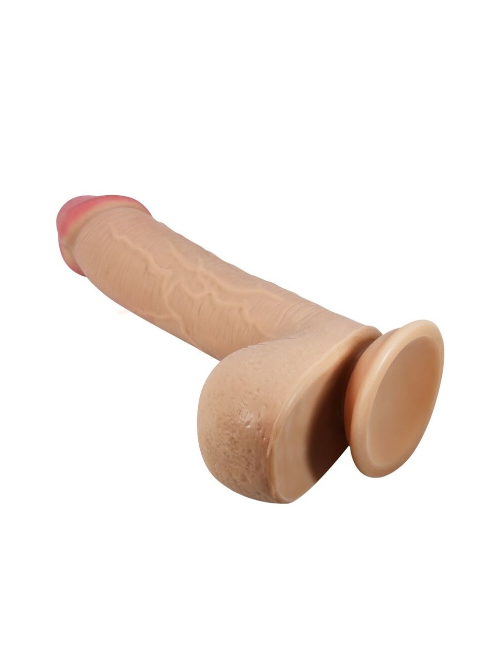 PRETTY LOVE - SLIDING SKIN SERIES DILDO REALÍSTICO CON VENTOSA PIEL DESLIZANTE NATURAL 23.4 CM