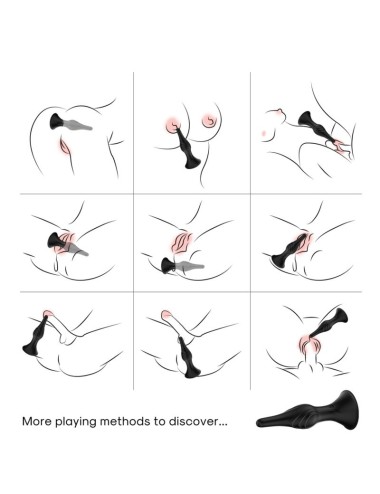 ARMONY - VIBRADOR & PLUG ANAL CONTROL REMOTO NEGRO