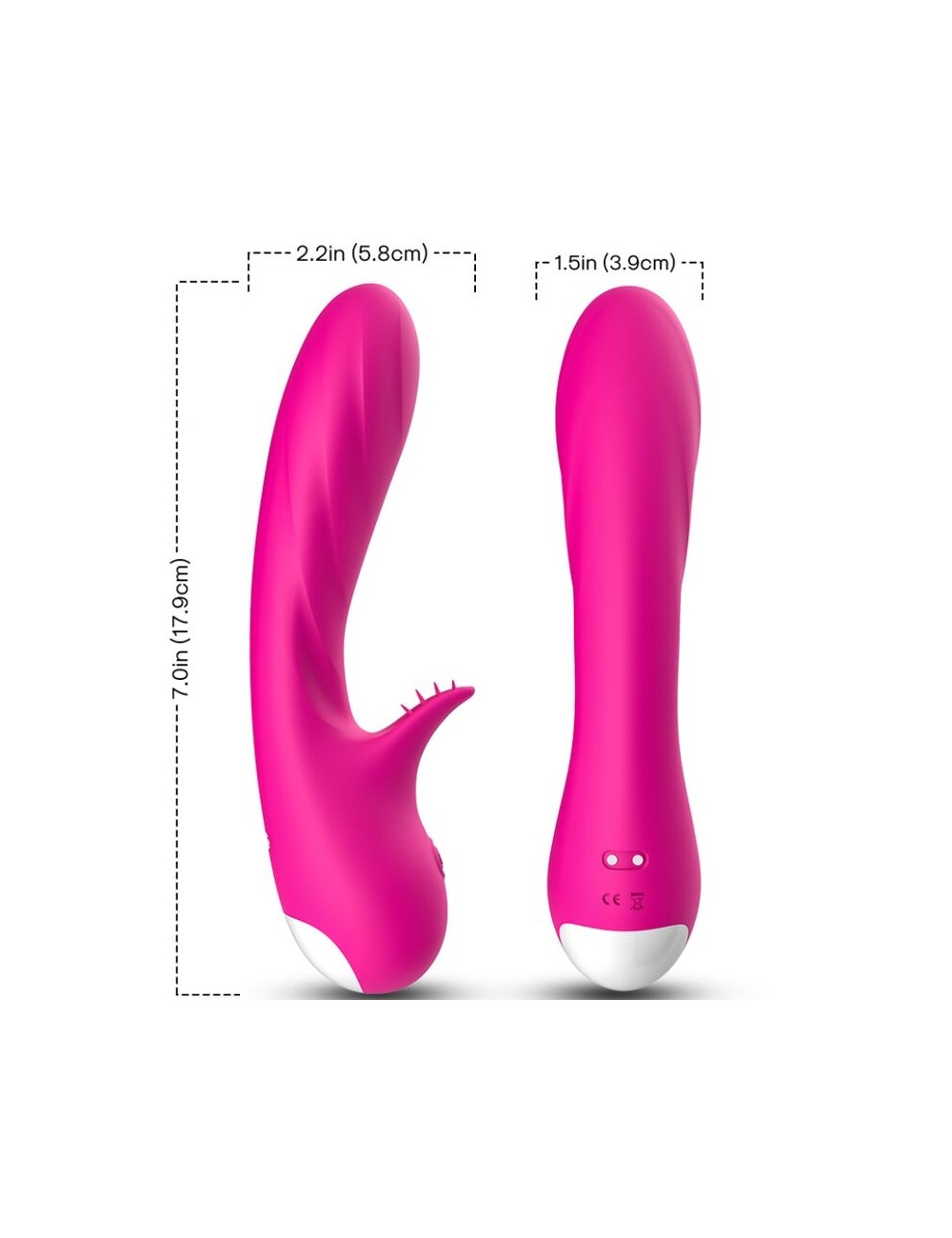 ARMONY - ROMANCE VIBRADOR CON ESTIMULADOR FUCSIA