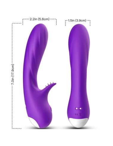 ARMONY - ROMANCE VIBRADOR CON ESTIMULADOR VIOLETA