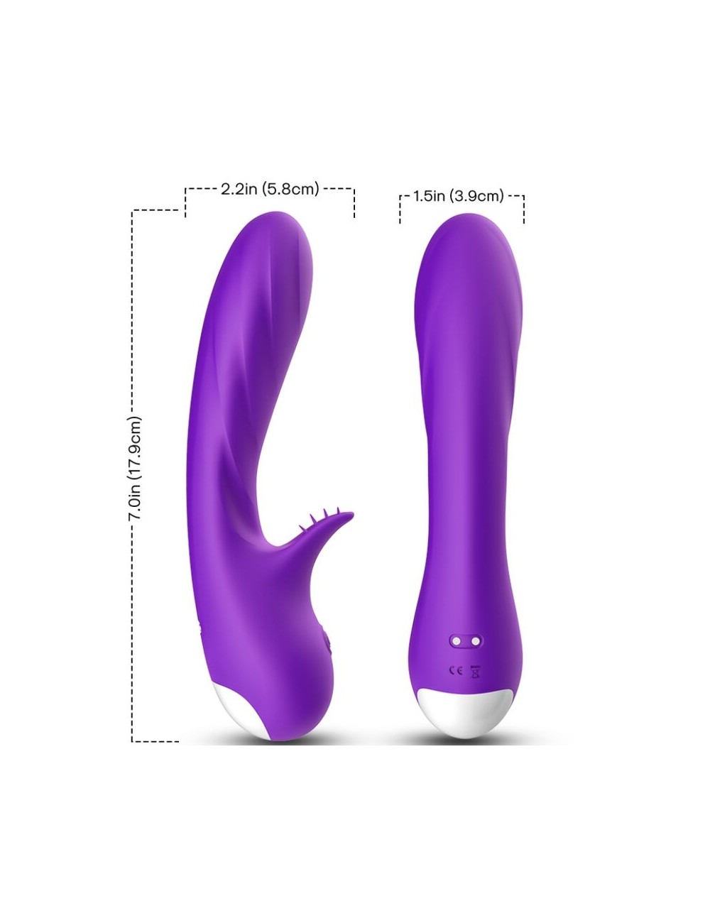 ARMONY - ROMANCE VIBRADOR CON ESTIMULADOR VIOLETA